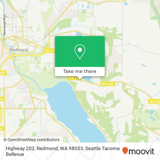 Highway 202, Redmond, WA 98053 map