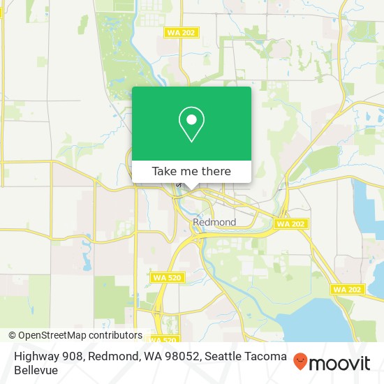 Mapa de Highway 908, Redmond, WA 98052