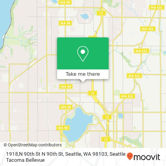 Mapa de 1918,N 90th St N 90th St, Seattle, WA 98103