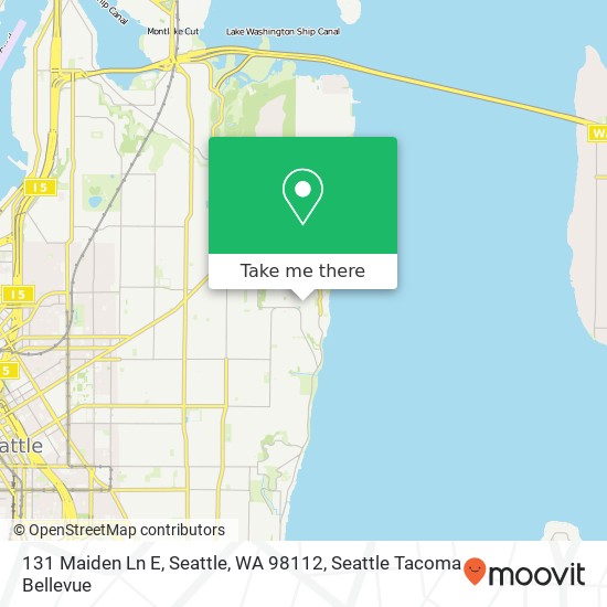 Mapa de 131 Maiden Ln E, Seattle, WA 98112