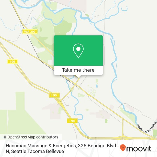 Mapa de Hanuman Massage & Energetics, 325 Bendigo Blvd N