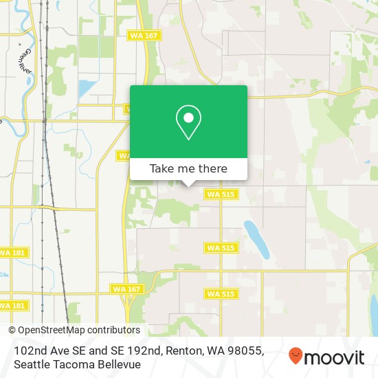 102nd Ave SE and SE 192nd, Renton, WA 98055 map