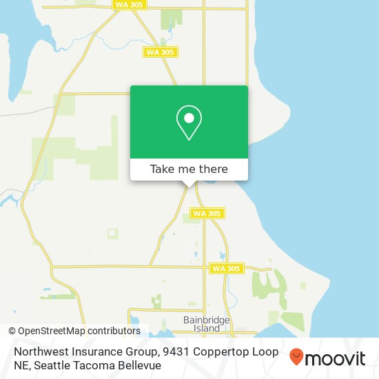 Northwest Insurance Group, 9431 Coppertop Loop NE map