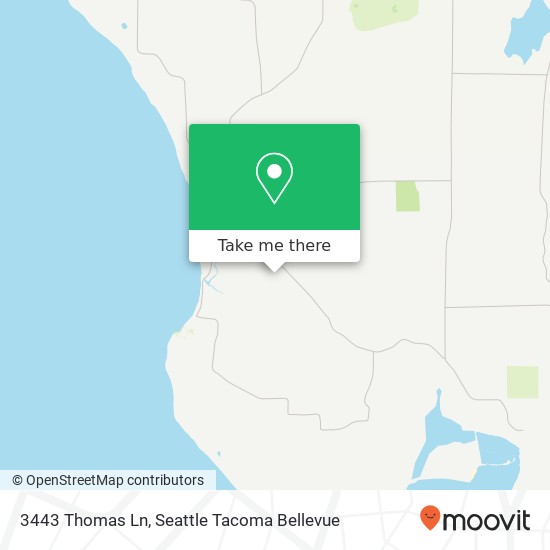 Mapa de 3443 Thomas Ln, Clinton, WA 98236