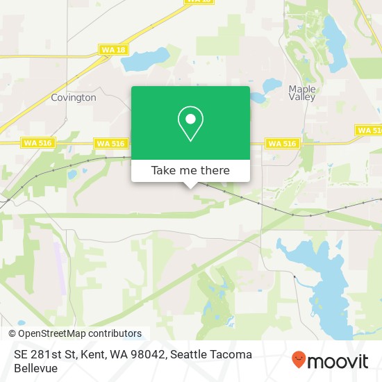 SE 281st St, Kent, WA 98042 map