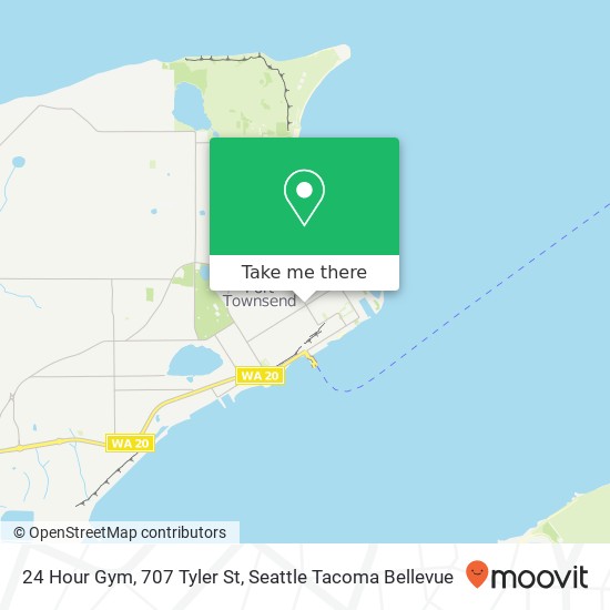 Mapa de 24 Hour Gym, 707 Tyler St