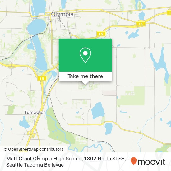 Mapa de Matt Grant Olympia High School, 1302 North St SE