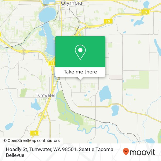 Mapa de Hoadly St, Tumwater, WA 98501