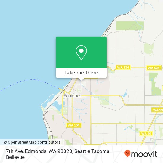 7th Ave, Edmonds, WA 98020 map