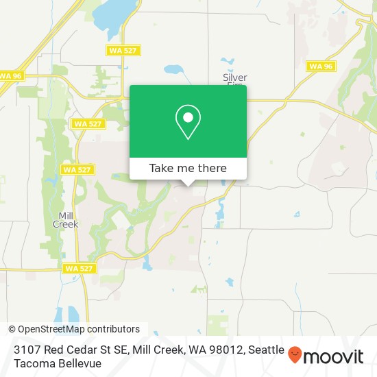 3107 Red Cedar St SE, Mill Creek, WA 98012 map