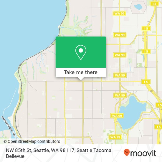 NW 85th St, Seattle, WA 98117 map