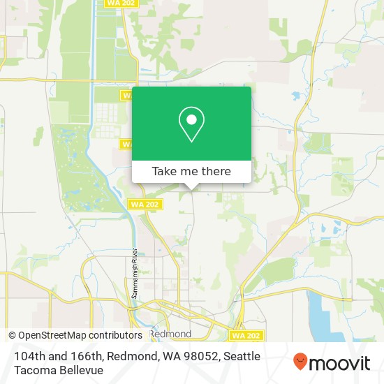 Mapa de 104th and 166th, Redmond, WA 98052