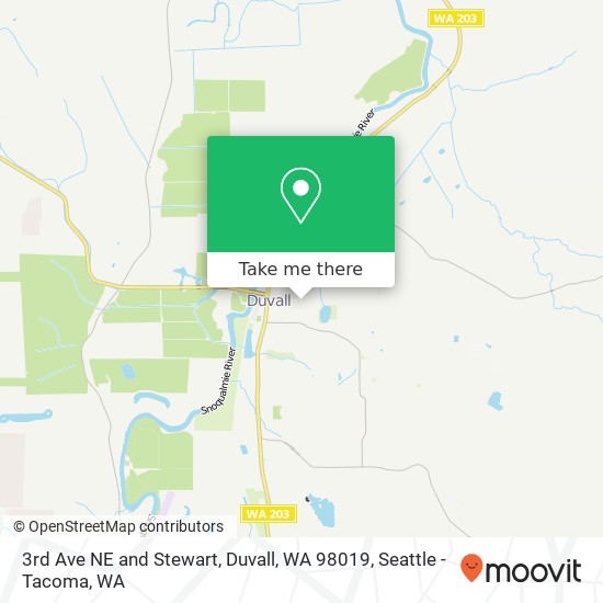 Mapa de 3rd Ave NE and Stewart, Duvall, WA 98019