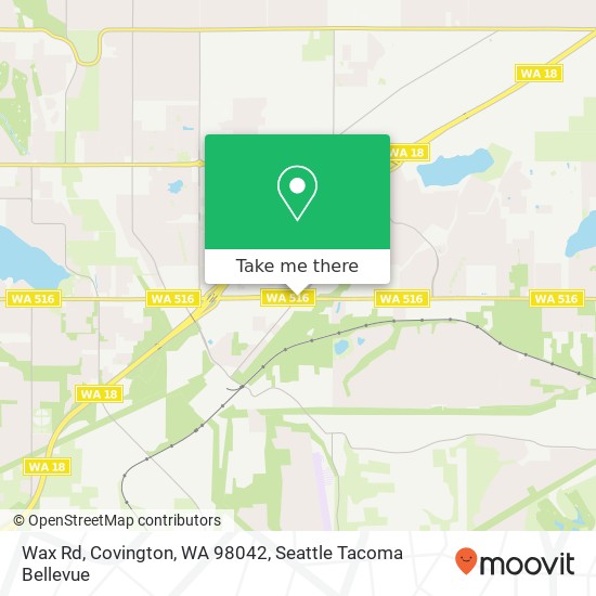 Mapa de Wax Rd, Covington, WA 98042