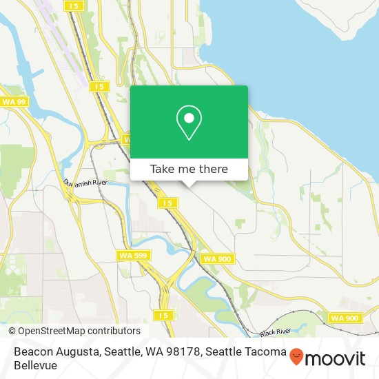 Beacon Augusta, Seattle, WA 98178 map