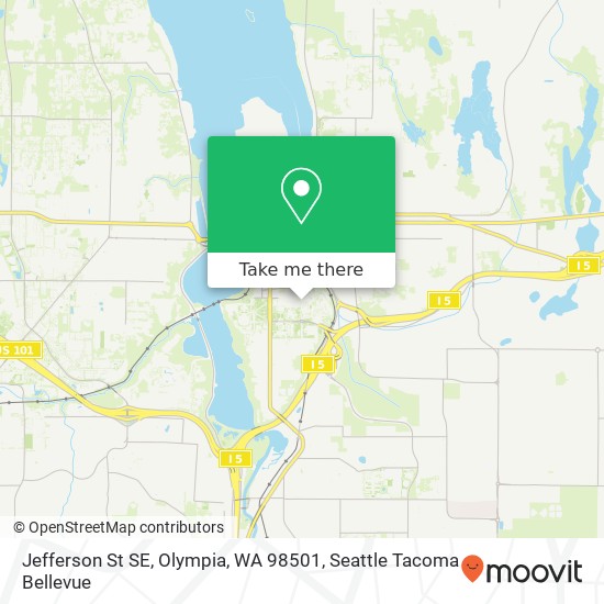 Jefferson St SE, Olympia, WA 98501 map