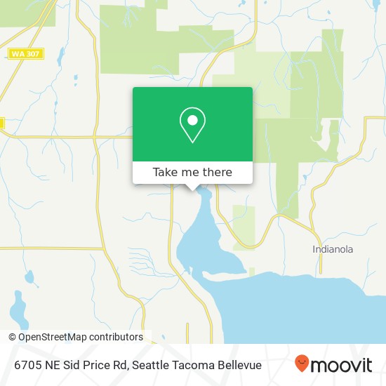 Mapa de 6705 NE Sid Price Rd, Poulsbo, WA 98370