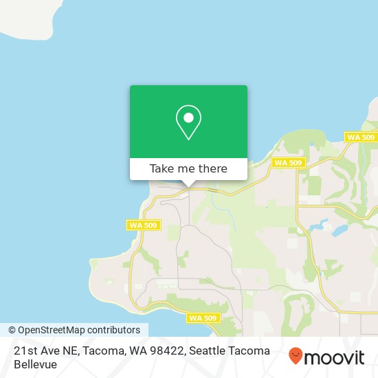 Mapa de 21st Ave NE, Tacoma, WA 98422