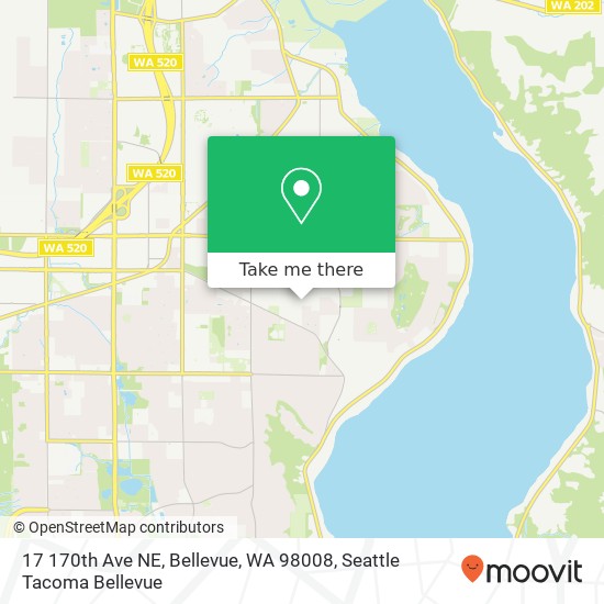 17 170th Ave NE, Bellevue, WA 98008 map