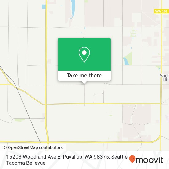 15203 Woodland Ave E, Puyallup, WA 98375 map