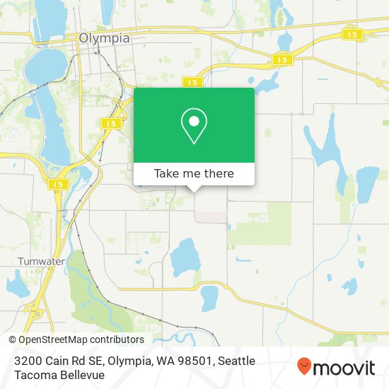 3200 Cain Rd SE, Olympia, WA 98501 map