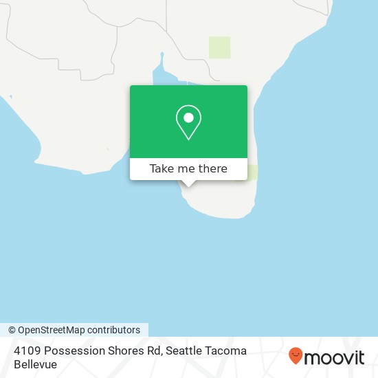 Mapa de 4109 Possession Shores Rd, Clinton, WA 98236