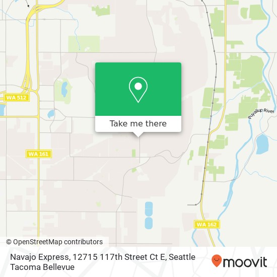 Mapa de Navajo Express, 12715 117th Street Ct E