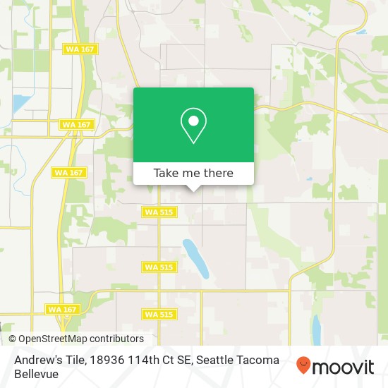 Mapa de Andrew's Tile, 18936 114th Ct SE