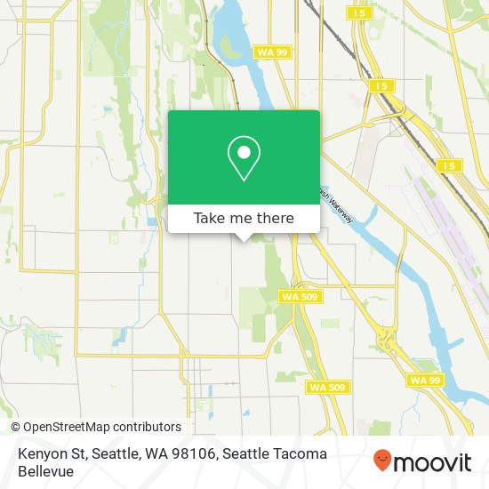Kenyon St, Seattle, WA 98106 map