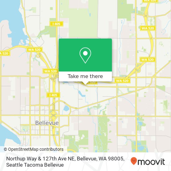 Northup Way & 127th Ave NE, Bellevue, WA 98005 map