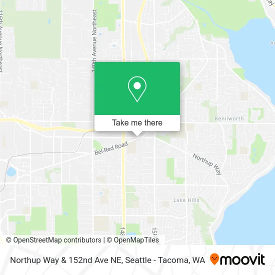 Mapa de Northup Way & 152nd Ave NE