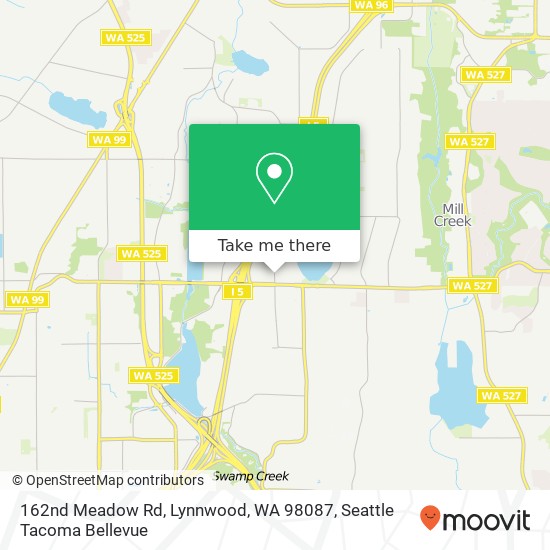 162nd Meadow Rd, Lynnwood, WA 98087 map