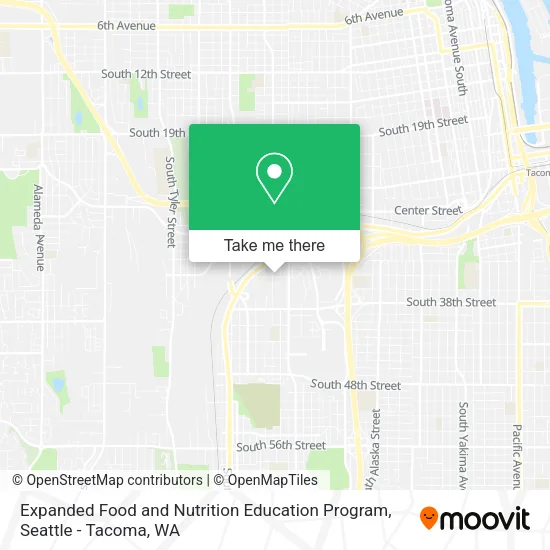 Mapa de Expanded Food and Nutrition Education Program