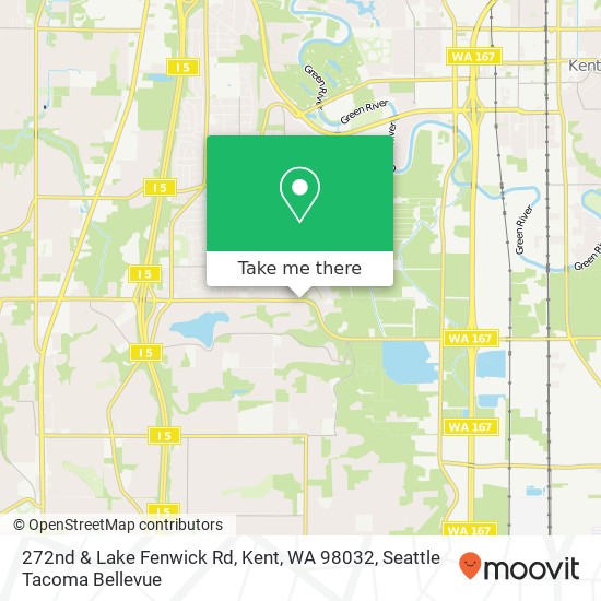 Mapa de 272nd & Lake Fenwick Rd, Kent, WA 98032