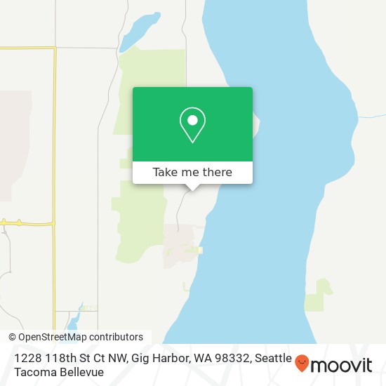 Mapa de 1228 118th St Ct NW, Gig Harbor, WA 98332