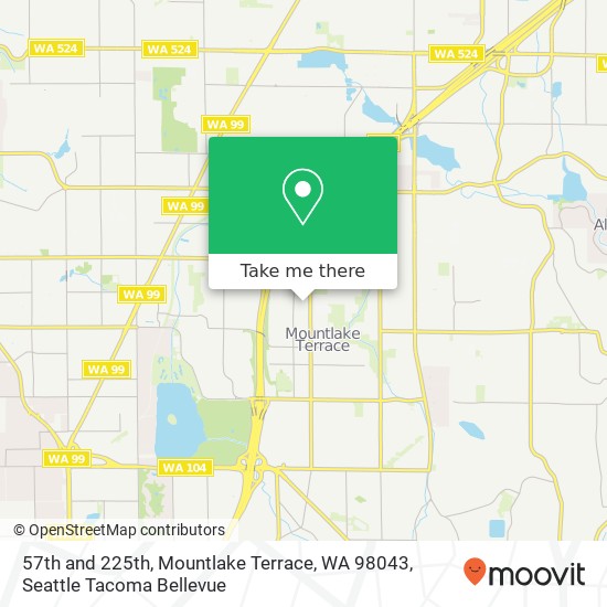 Mapa de 57th and 225th, Mountlake Terrace, WA 98043