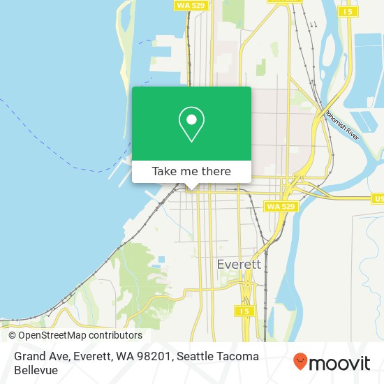 Mapa de Grand Ave, Everett, WA 98201