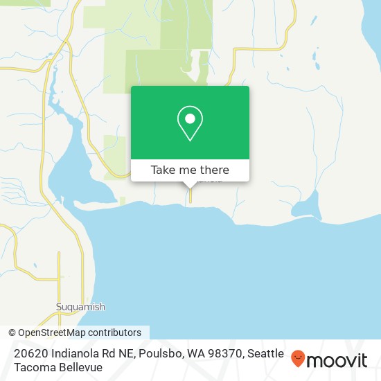 Mapa de 20620 Indianola Rd NE, Poulsbo, WA 98370