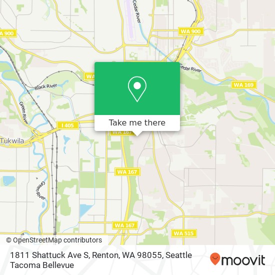 1811 Shattuck Ave S, Renton, WA 98055 map