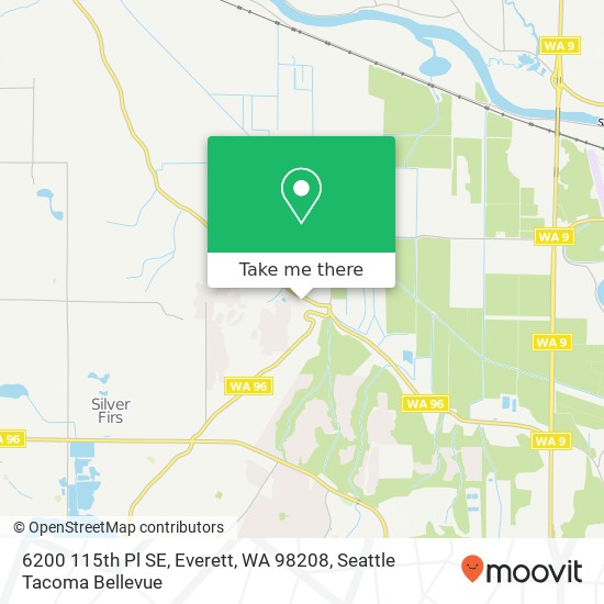 Mapa de 6200 115th Pl SE, Everett, WA 98208