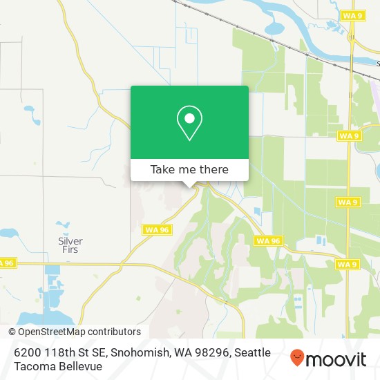 Mapa de 6200 118th St SE, Snohomish, WA 98296