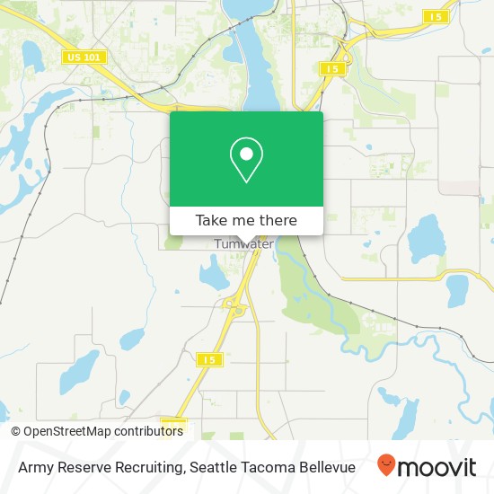 Mapa de Army Reserve Recruiting