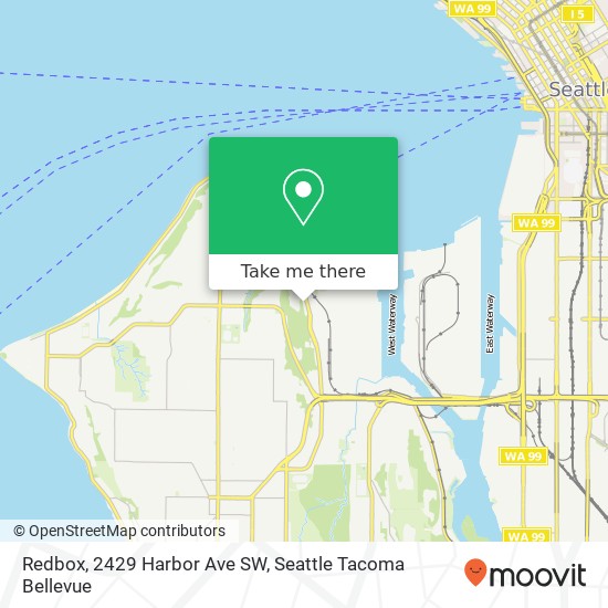 Mapa de Redbox, 2429 Harbor Ave SW