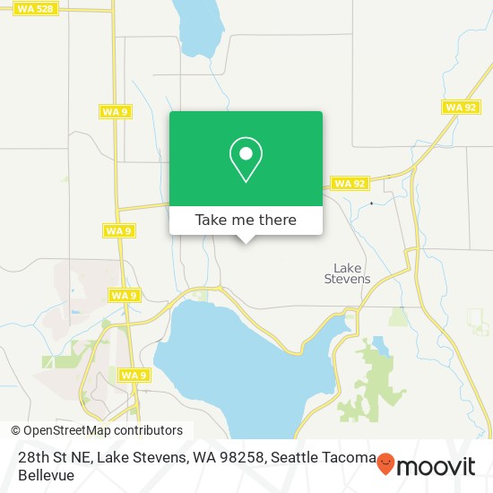 Mapa de 28th St NE, Lake Stevens, WA 98258