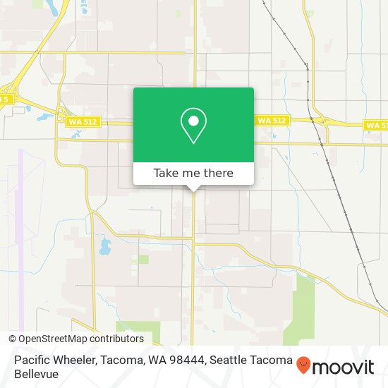 Mapa de Pacific Wheeler, Tacoma, WA 98444