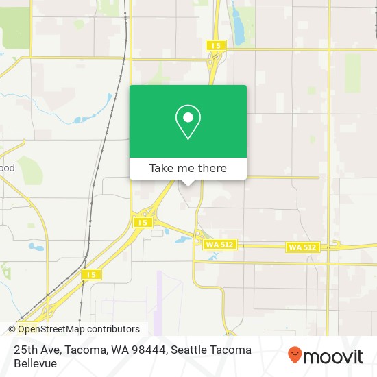 Mapa de 25th Ave, Tacoma, WA 98444