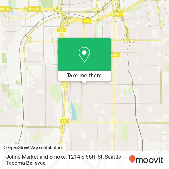 John's Market and Smoke, 1214 S 56th St map