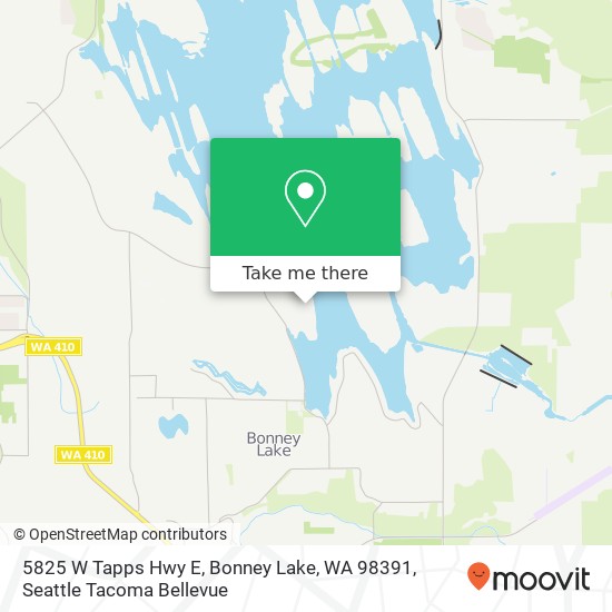 Mapa de 5825 W Tapps Hwy E, Bonney Lake, WA 98391