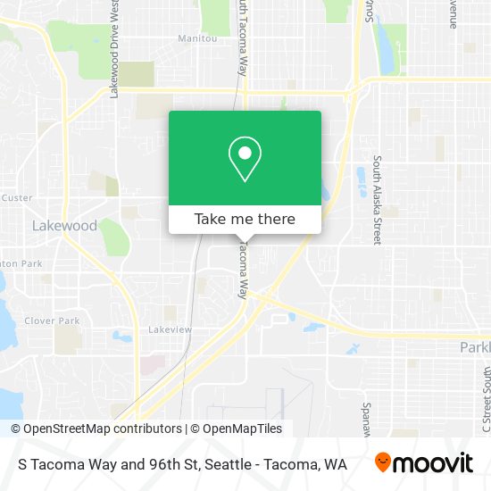 Mapa de S Tacoma Way and 96th St