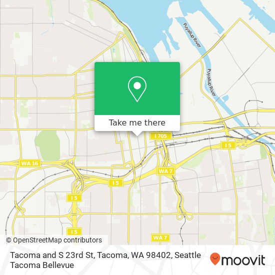 Tacoma and S 23rd St, Tacoma, WA 98402 map